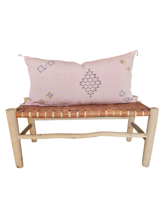 Large rectangle light pink cactus silk pillow cover ow cover 