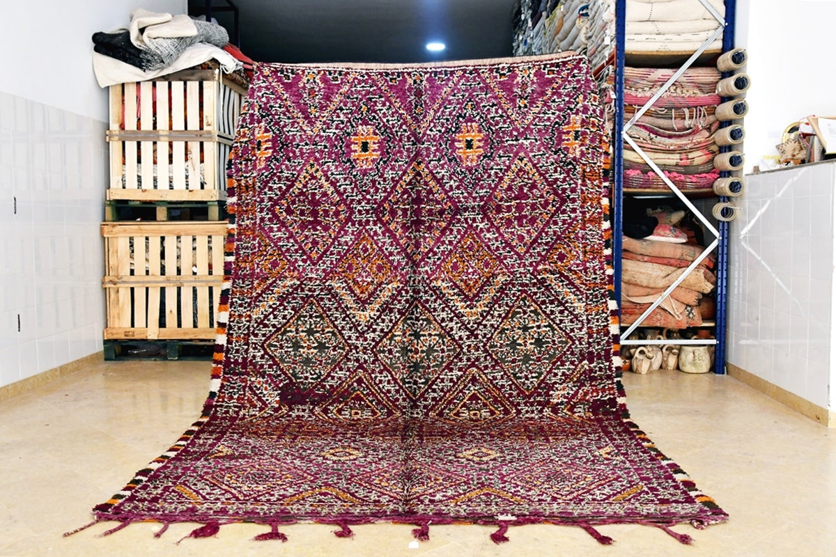 Maalem purple marmoucha rug immaculate