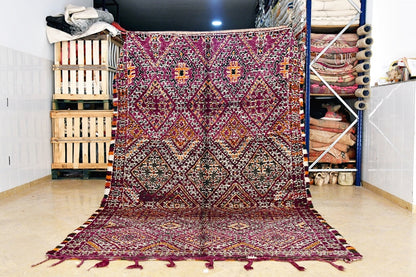 Maalem purple marmoucha rug immaculate