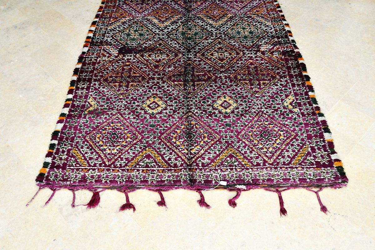 Maalem purple marmoucha rug immaculate bottom