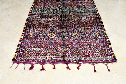 Maalem purple marmoucha rug immaculate bottom