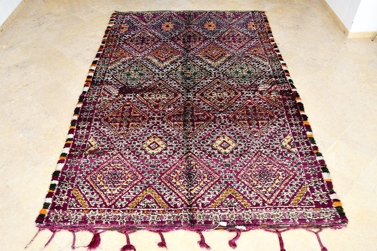 Maalem purple marmoucha rug immaculate full