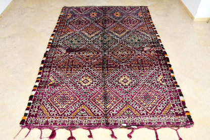 Maalem purple marmoucha rug immaculate full