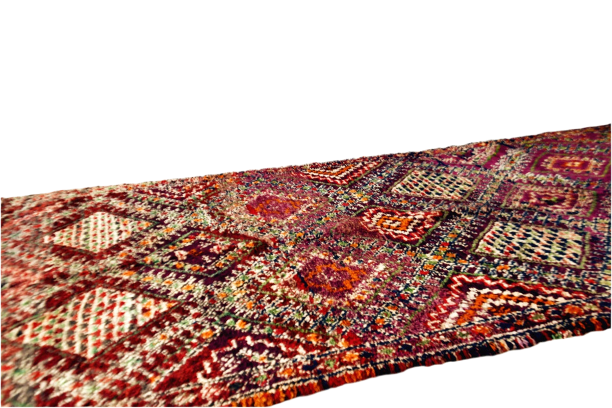 Midcentury Beni Mguild vintage rug
