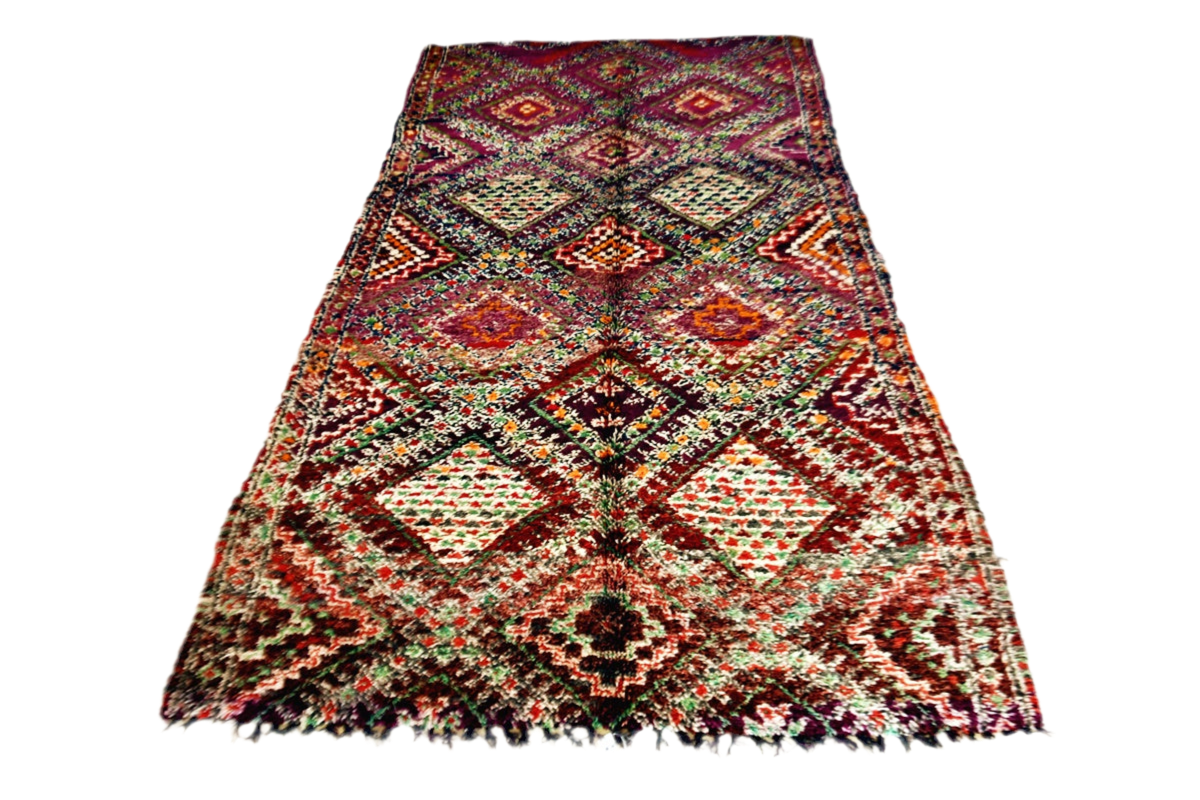 Midcentury Beni Mguild vintage rug full