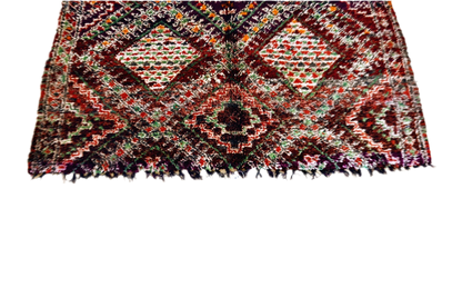 Midcentury Beni Mguild vintage rug tassels