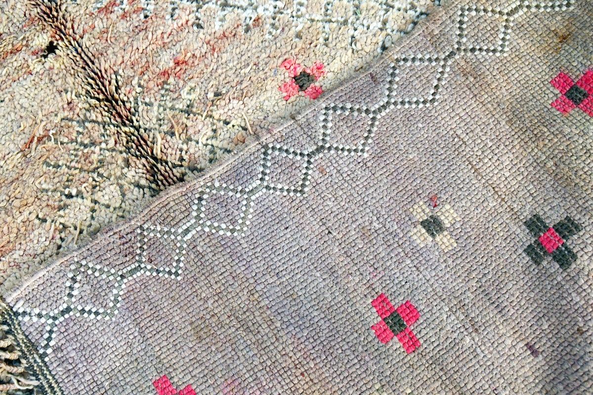 Pastel maarmoucha rug folded