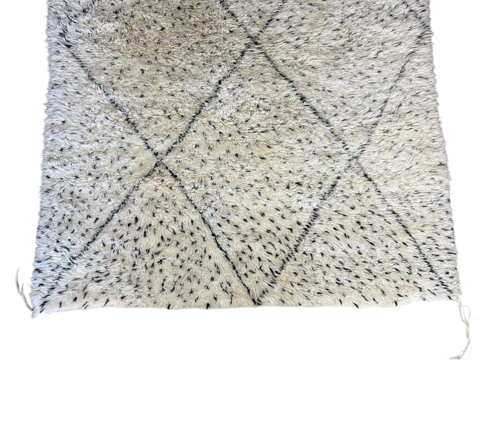 Polka dots beni ourain rug top