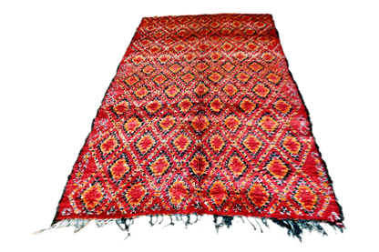 Red orange black beni mguild thick rug masterpiece full 