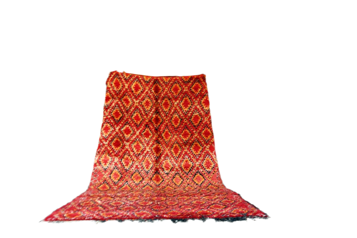 Red orange black beni mguild thick rug masterpiece thick