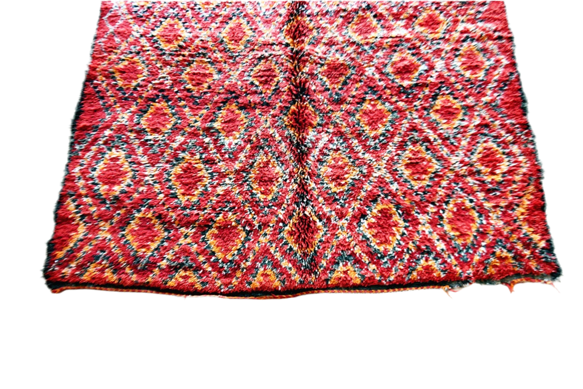 Red orange black beni mguild thick rug masterpiece top