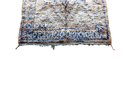 Sand blue plus beni mguild vintage rug indoor top