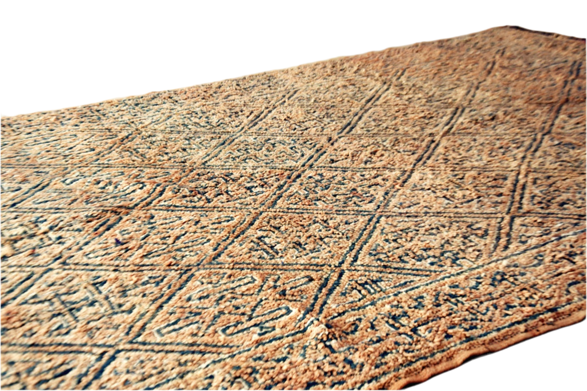 Sand grey vintage moroccan rug