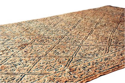 Sand grey vintage moroccan rug
