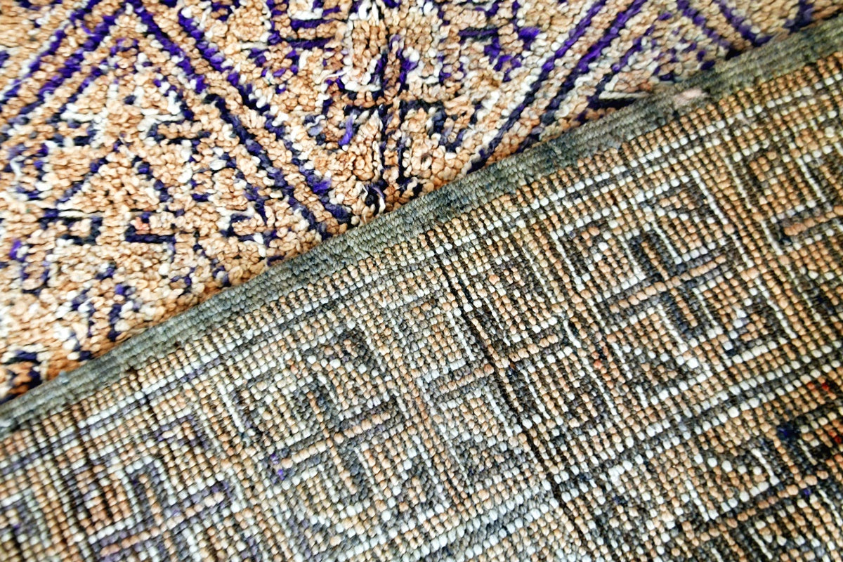 back peach purple beni mguild rug 