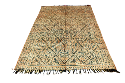 beige greu vintage beni mguil frontd rug morocco masterpiece