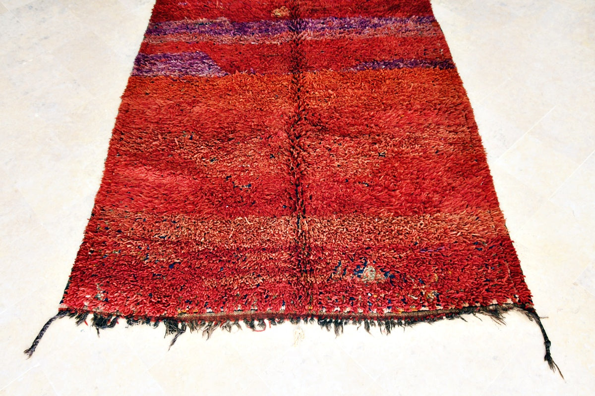 bottom Chevron back beni mguild vintage rug