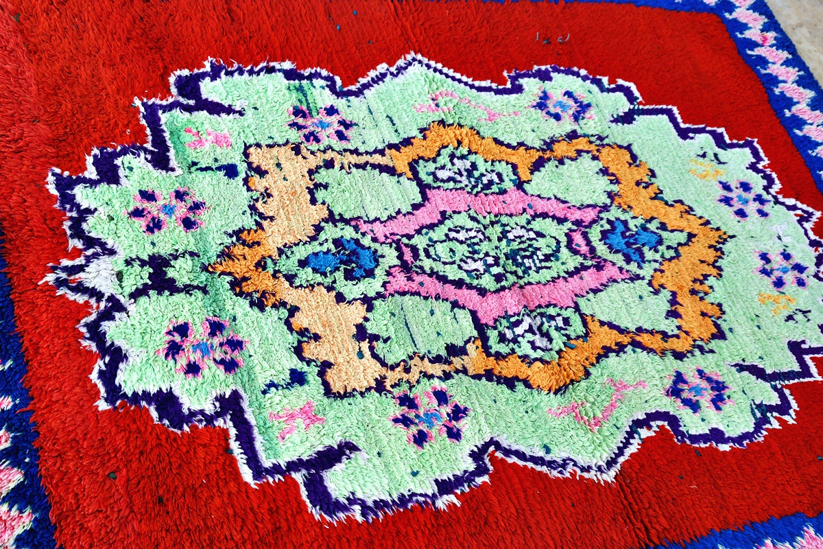 close color pop red bouchcherouite rug 