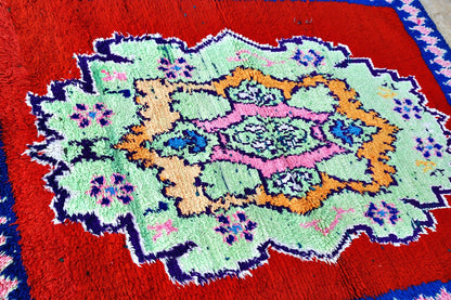 close color pop red bouchcherouite rug 