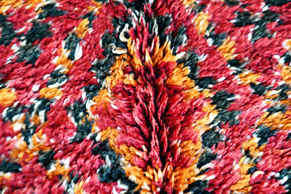 close red beni mguild rug vintage 
