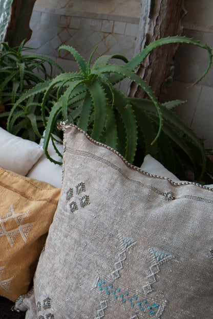 Cactus silk square cushion pillow cover interior design styling